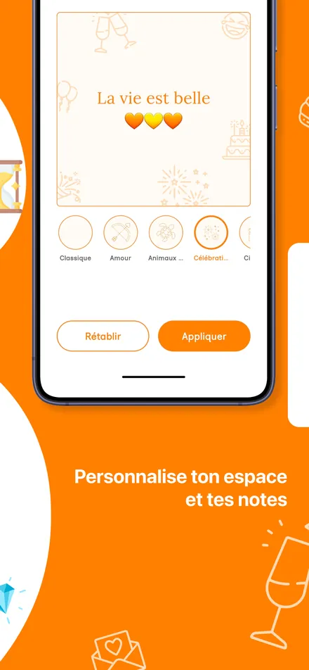 Choix du décor d'une note