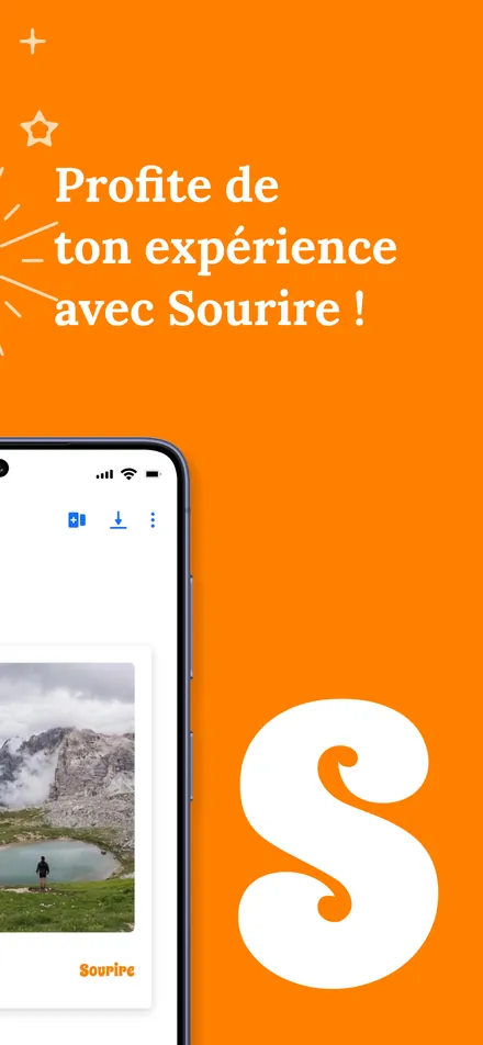 Un souvenir partagé depuis l'application